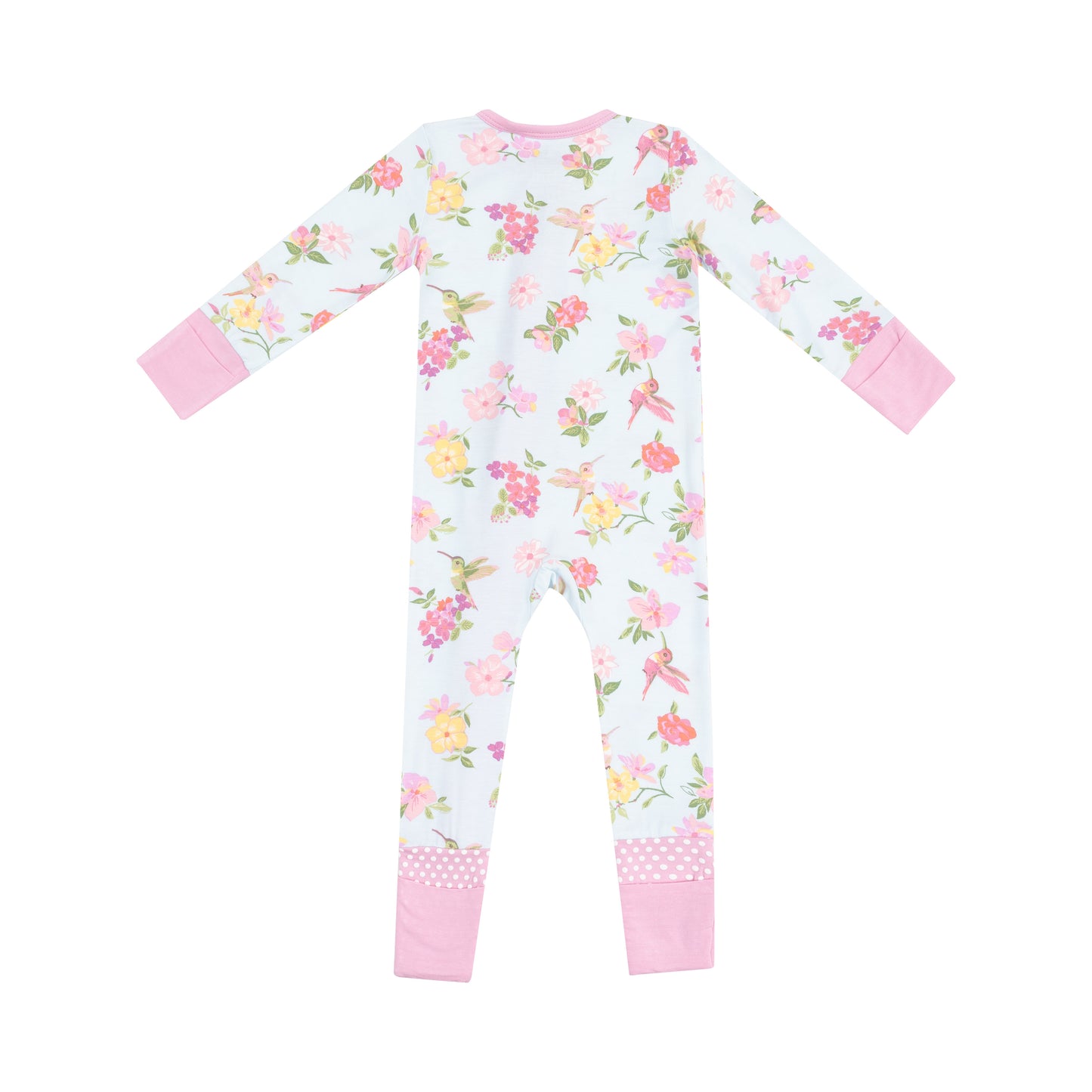 Cute Hummingbirds 2 Way Zip Romper