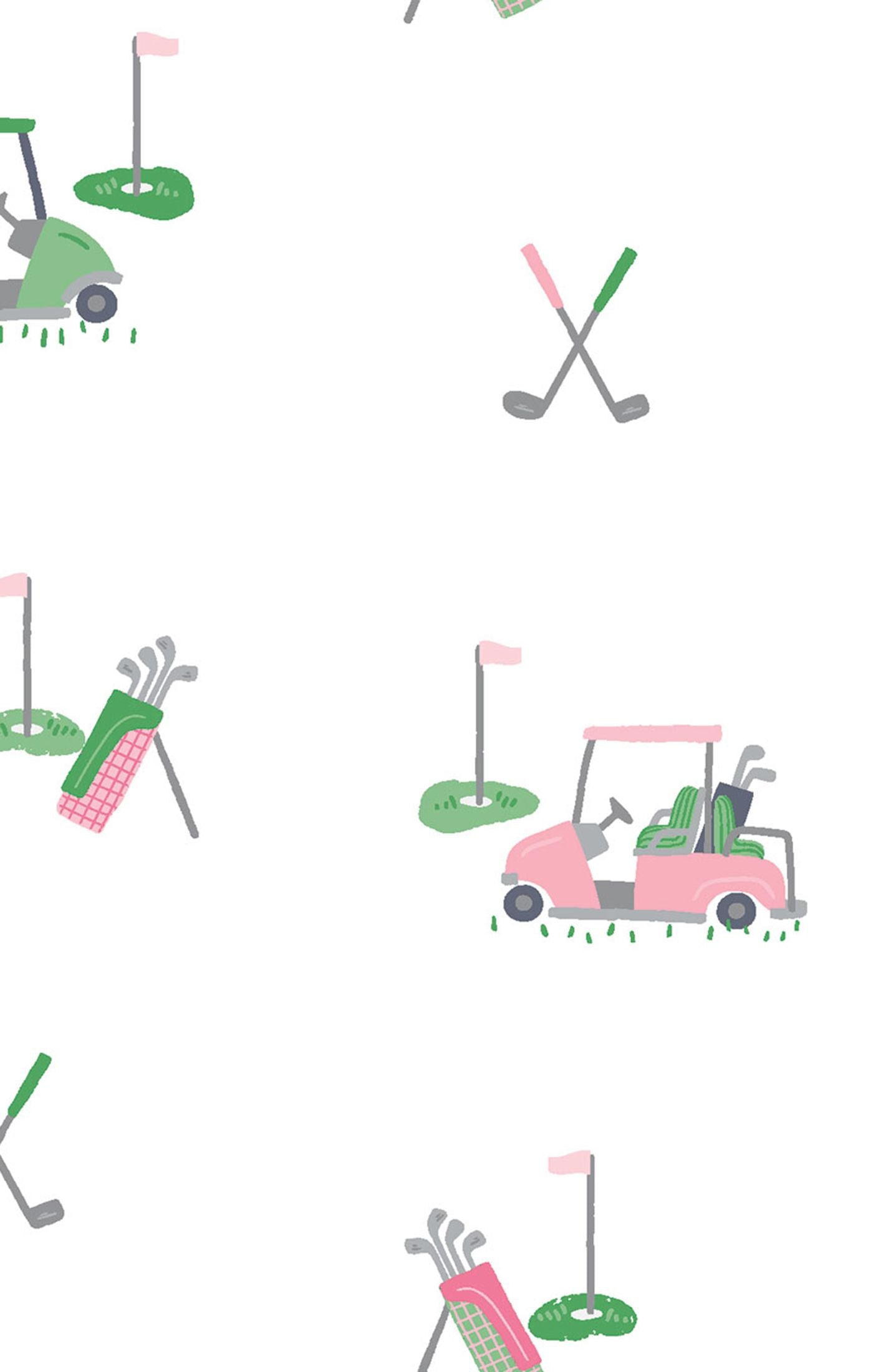 Pink Golf Carts Knotted Hat