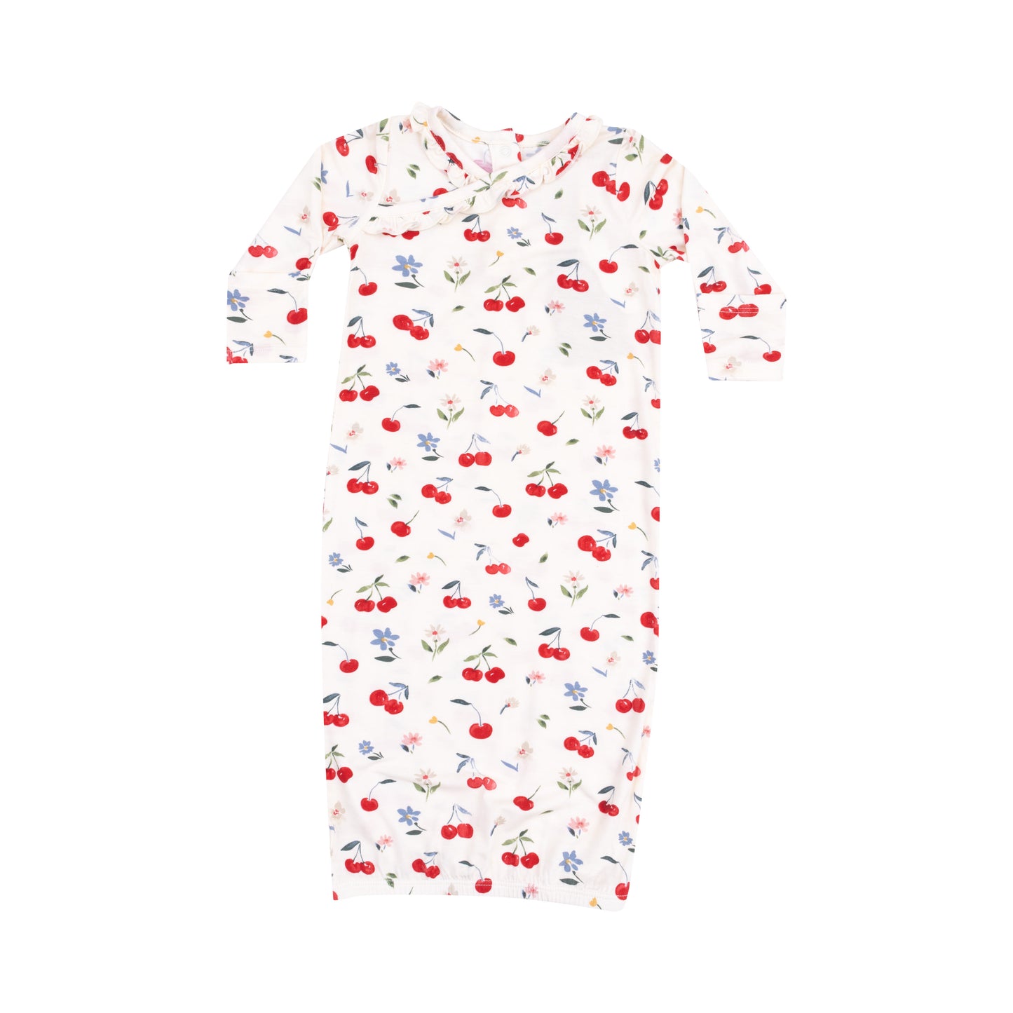Watercolor Cherries Kimono Gown