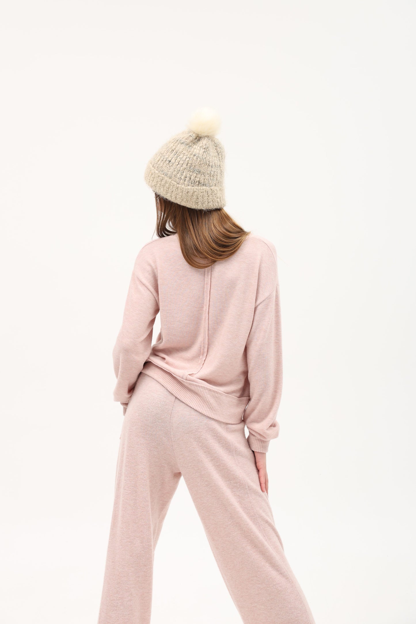 Hacci Crop Sweater - Moscato