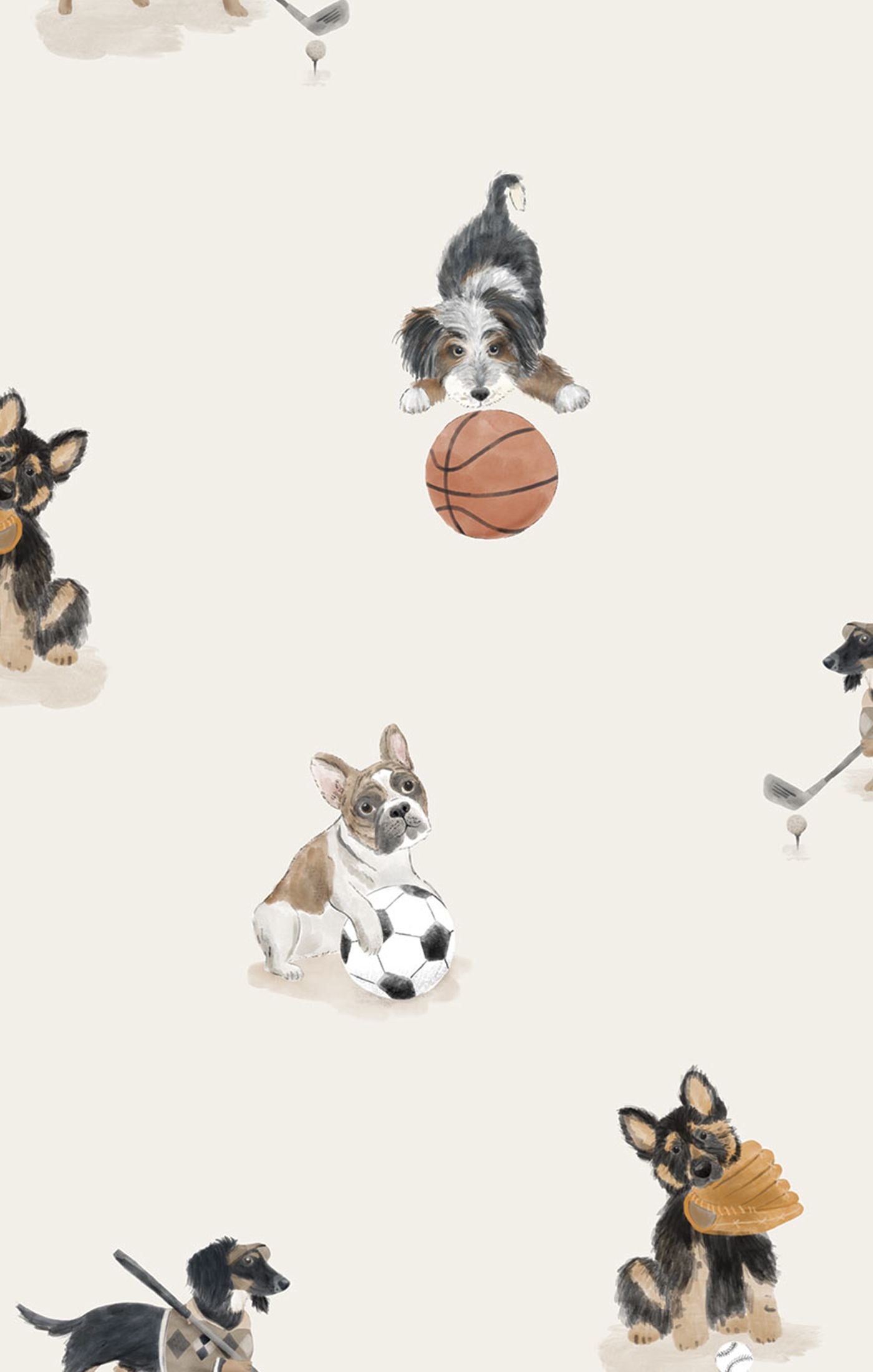 Sporty Puppies - Zip Footie