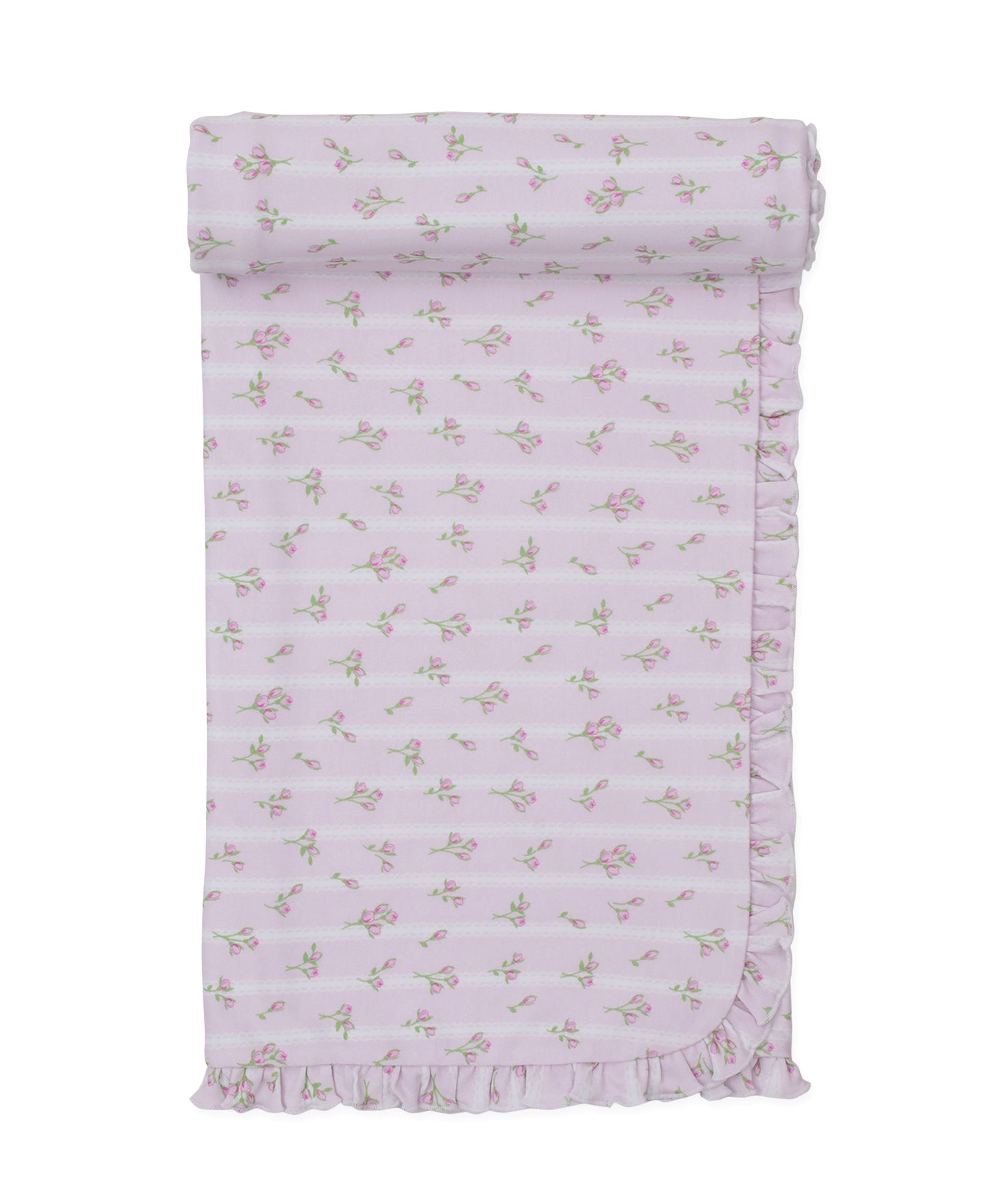 Ribbon Stripe Bouquets Blanket