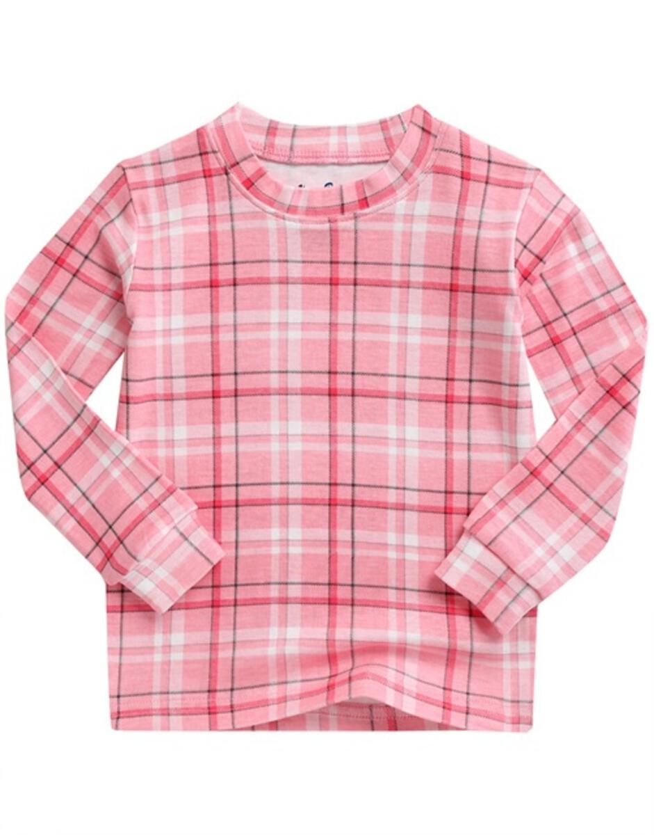 Tartan Check Pink LS PJs