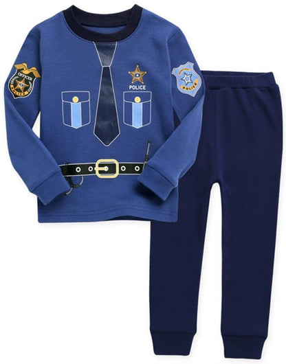 Police Halloween LS PJs