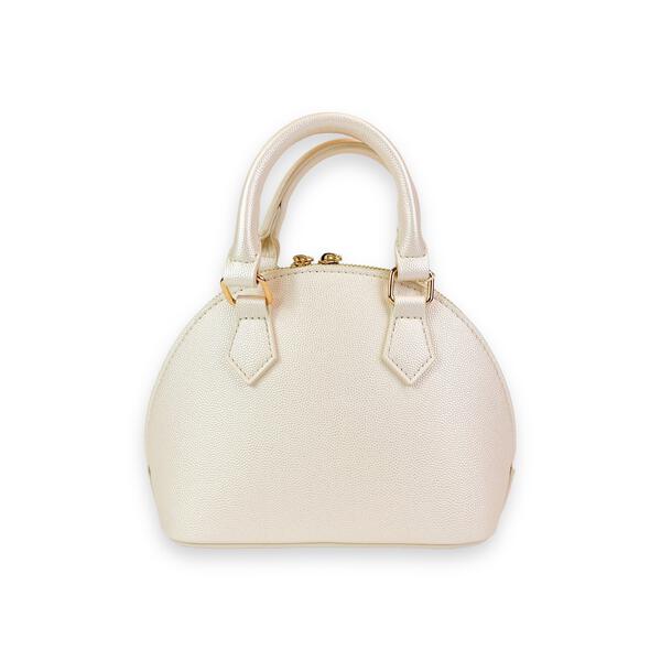 Pearl Studs Leather Satchel Bag - B1311