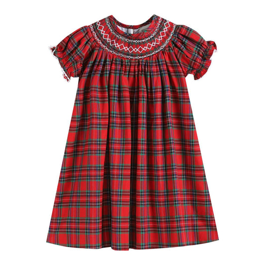 Red Christmas Plaid Dress