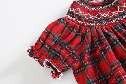 Red Christmas Plaid Dress
