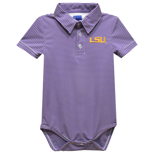 LSU Emb. Stripe Onesie
