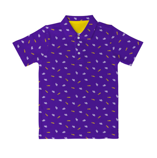 LSU Tigers Repeat Logo Polo