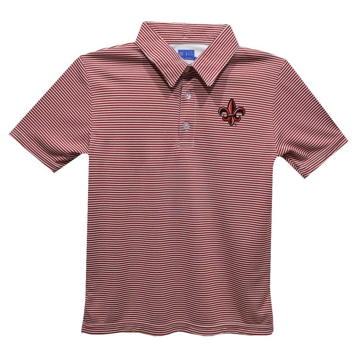 Cajuns Emb. Stripe Polo