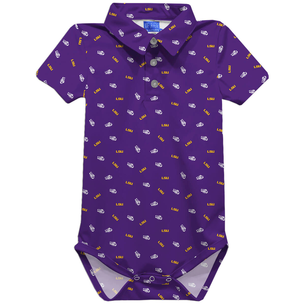 LSU Repeat Logo Onesie