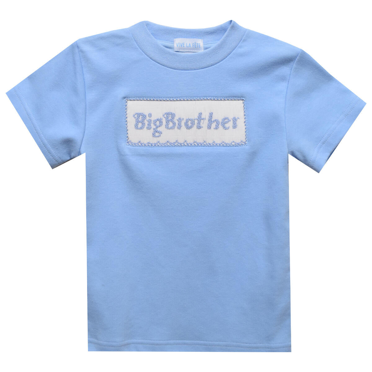 Big Brother Smocked Lt. Blue Shirt