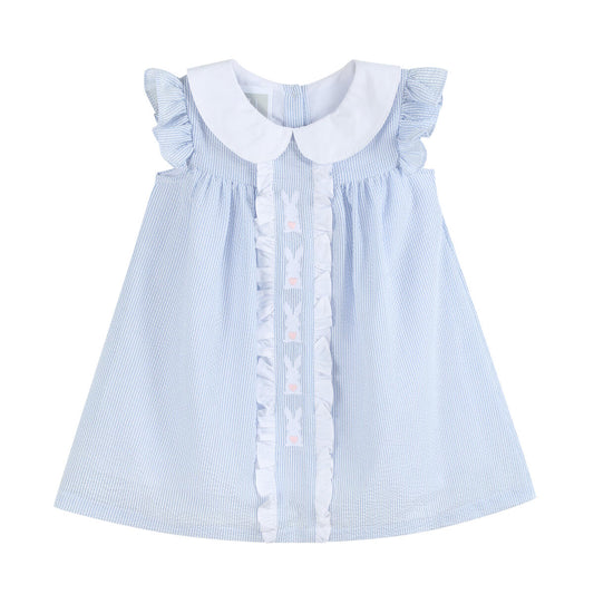 Blue Easter Bunny - Yoke Dress