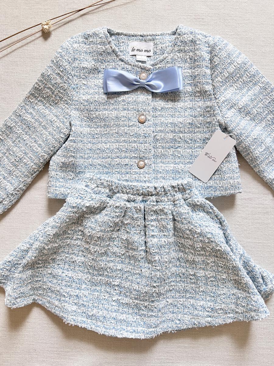 Tweed Set - Baby Blue