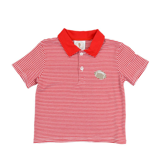 Red Stripe Tailgate Polo