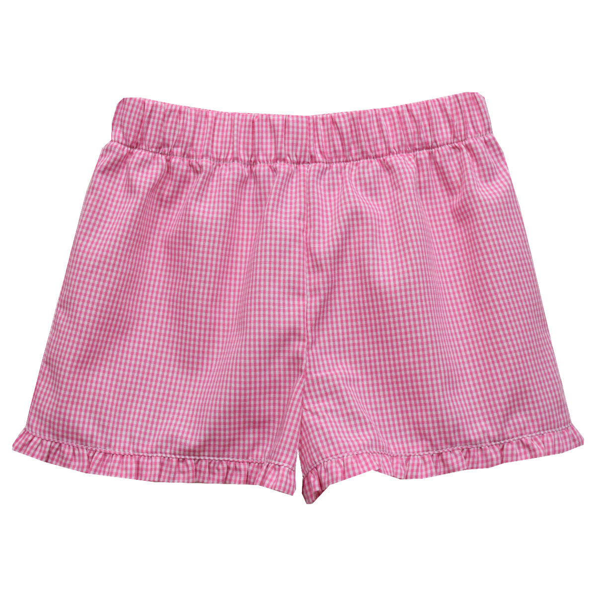 Candy Pink Gingham Ruffle Short