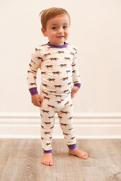 Purple Tiger 2PC Pajamas