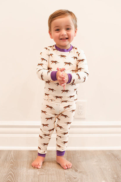 Purple Tiger 2PC Pajamas