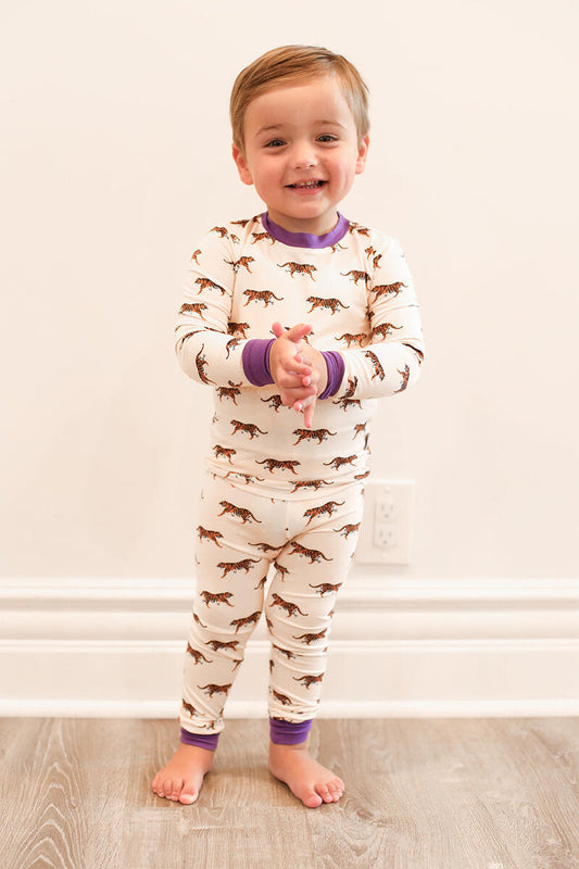 Purple Tiger 2PC Pajamas