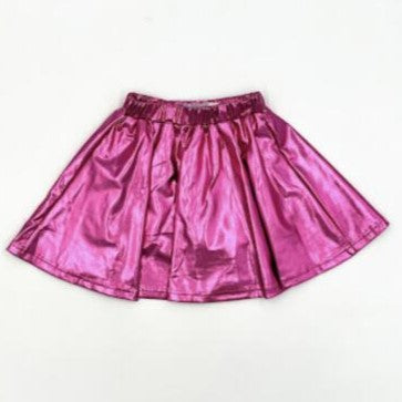 Metallic Skirt - Hot Pink