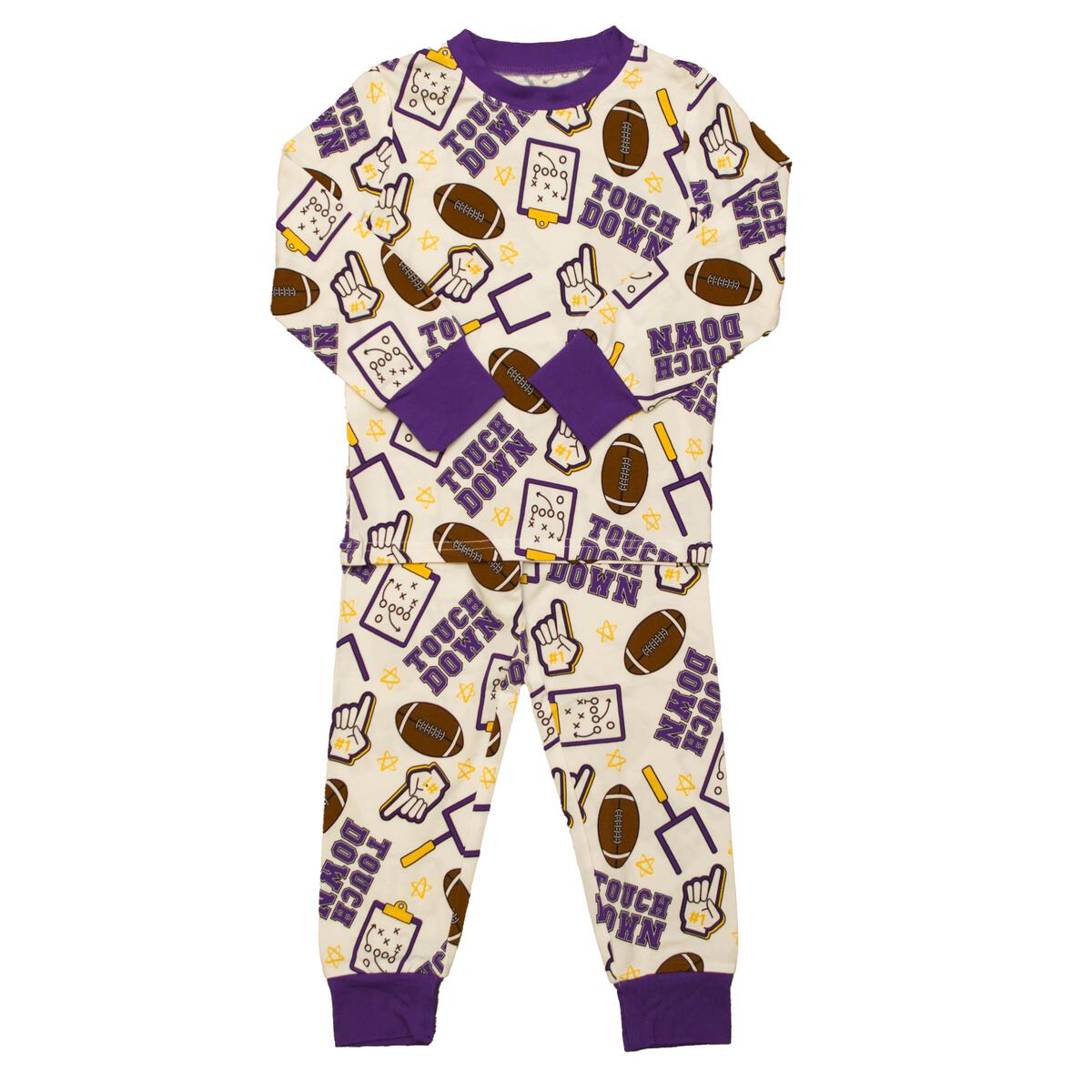 Purple & Yellow Touchdown Pajamas