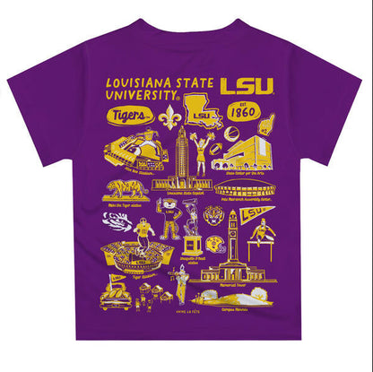 LSU Tigers S/S Purple Tee