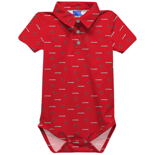 Cajuns Repeat Logo Onesie