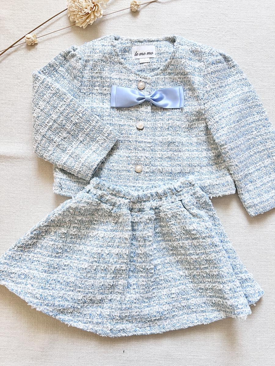 Tweed Set - Baby Blue