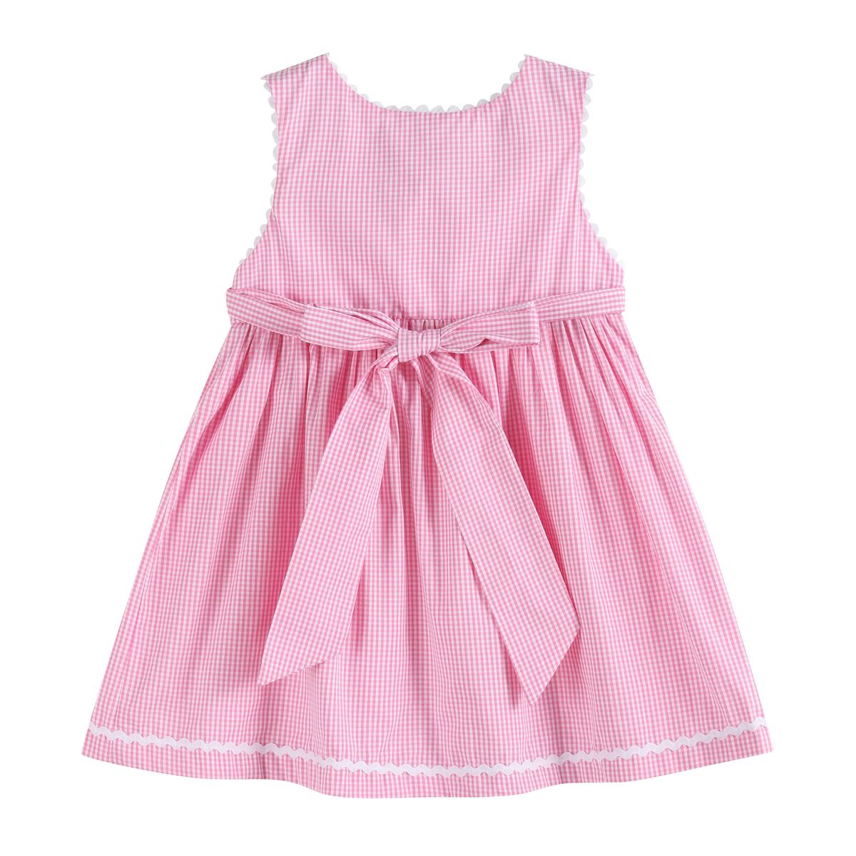 Pink Gingham Bunny Family Dress