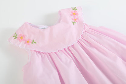 Pink Easter Applique Dress