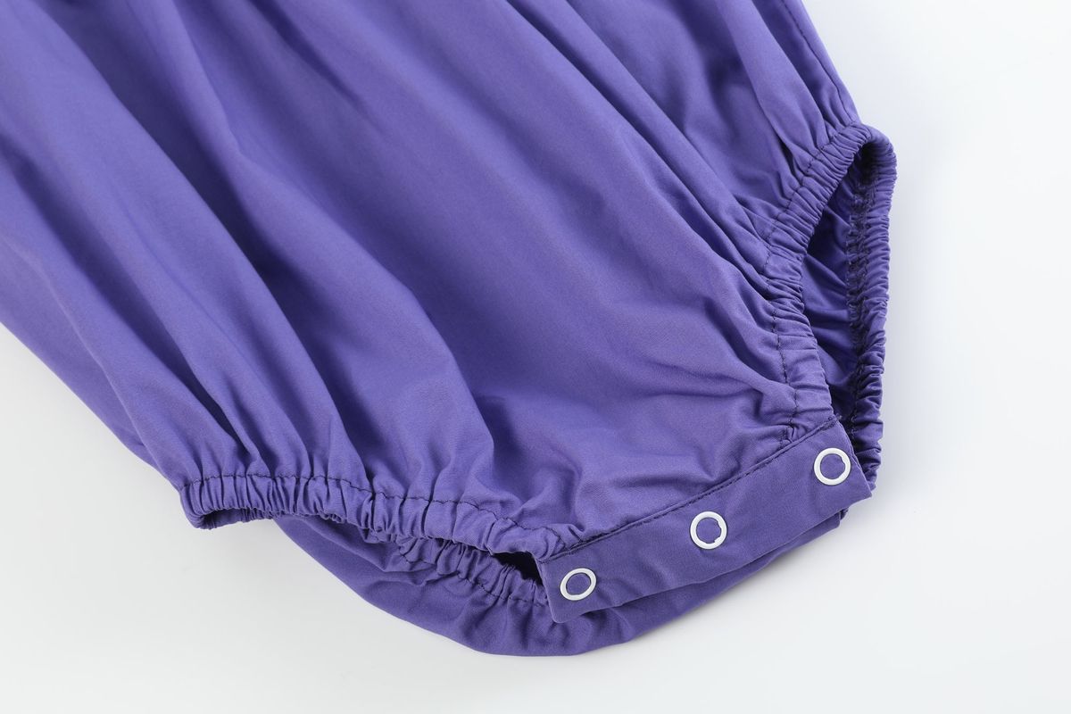 Mardi Gras Smocked Romper