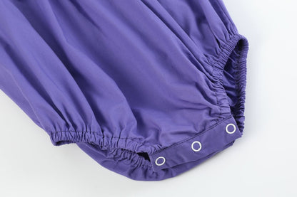 Mardi Gras Smocked Romper