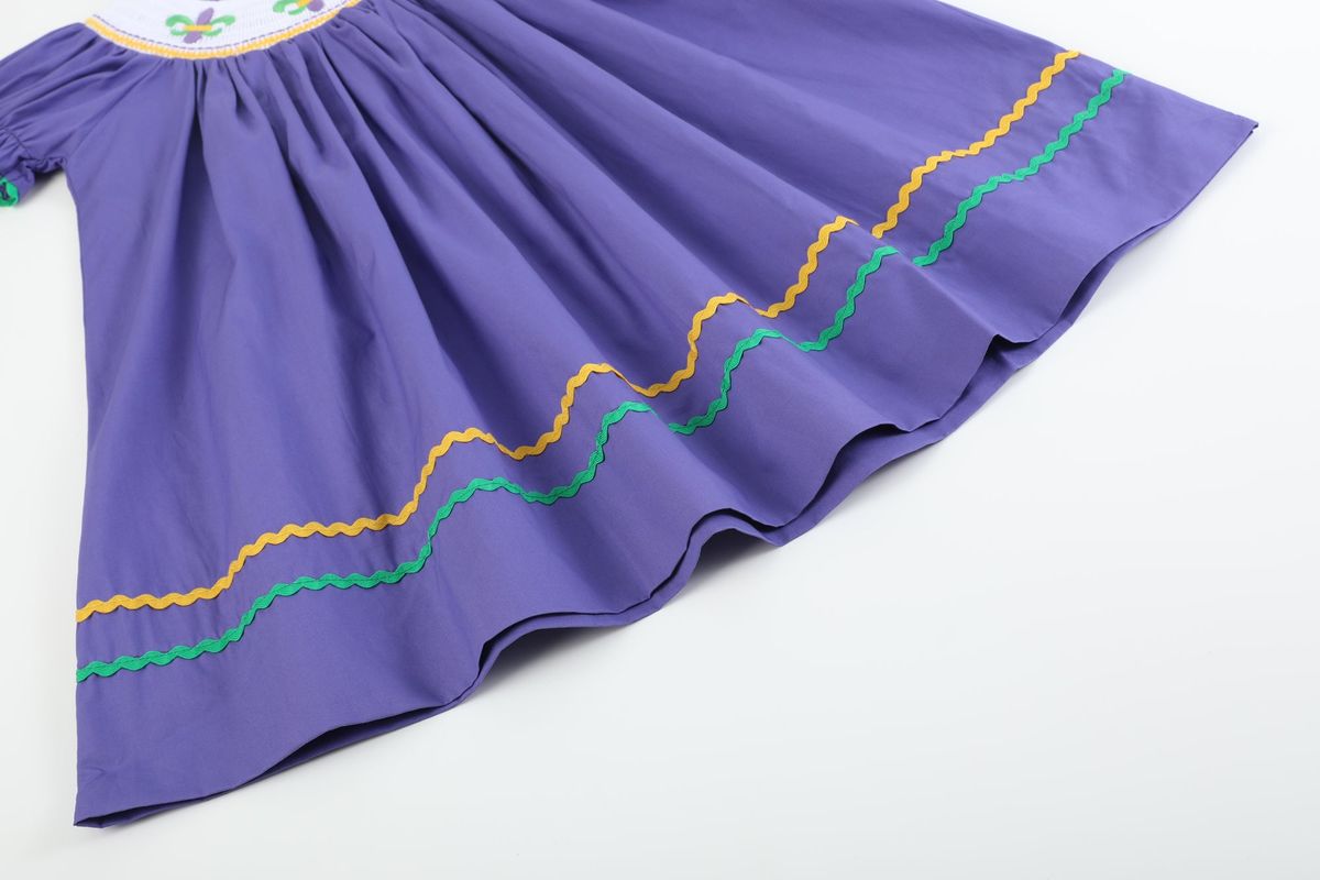 Mardi Gras Smock Bishop Dress