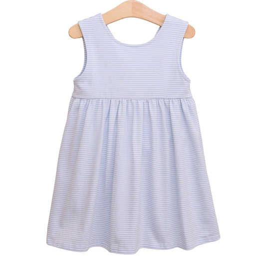 Isabella Dress - Blue Stripe