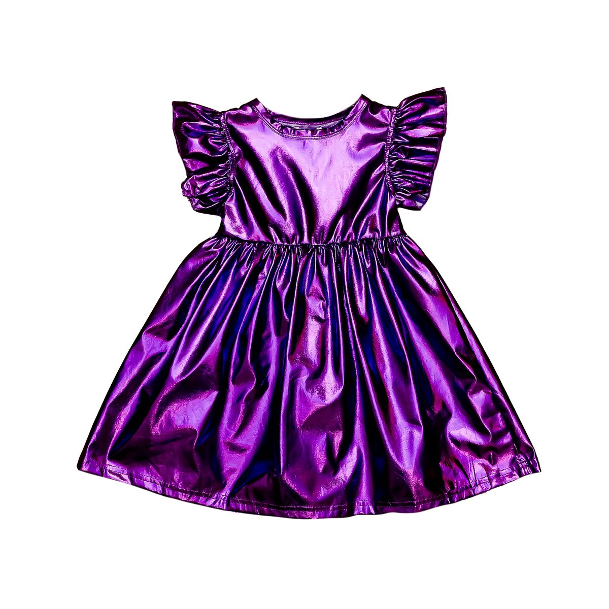 Metallic Dress - Purple