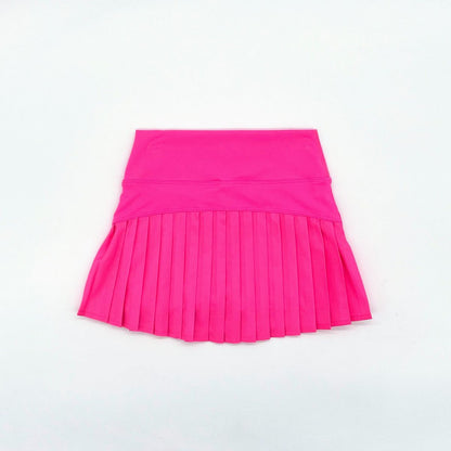 Pleat Skirt - Hot Pink