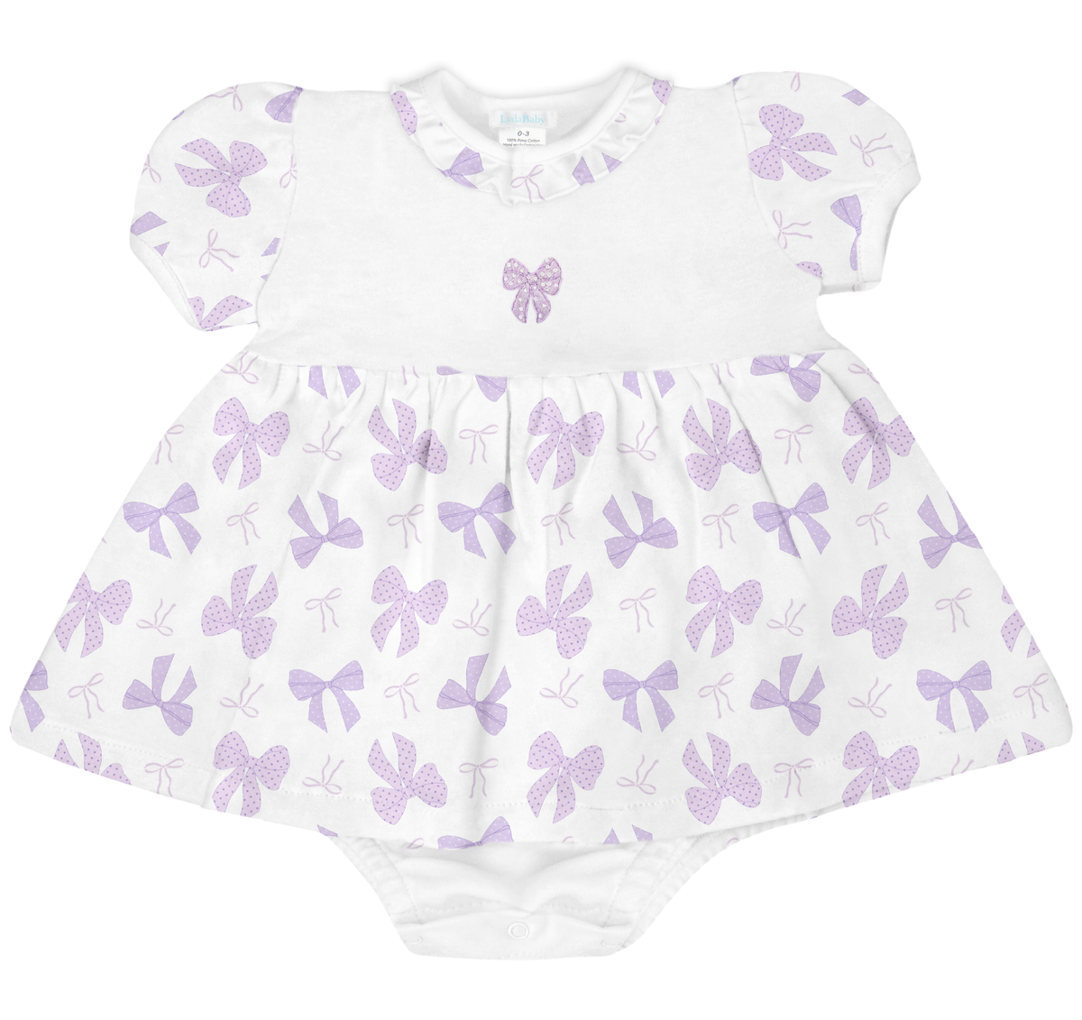 Purple Bows Bloomer Set