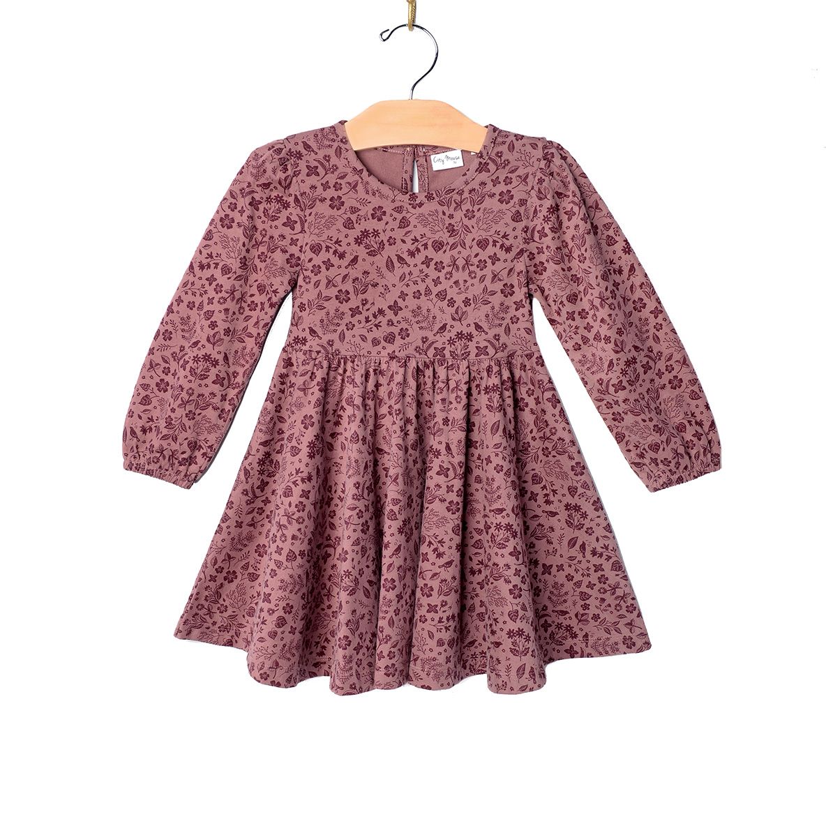 Twirl Dress - Plum Birds