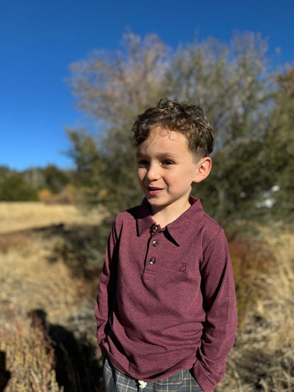 Spencer Polo - Burgundy