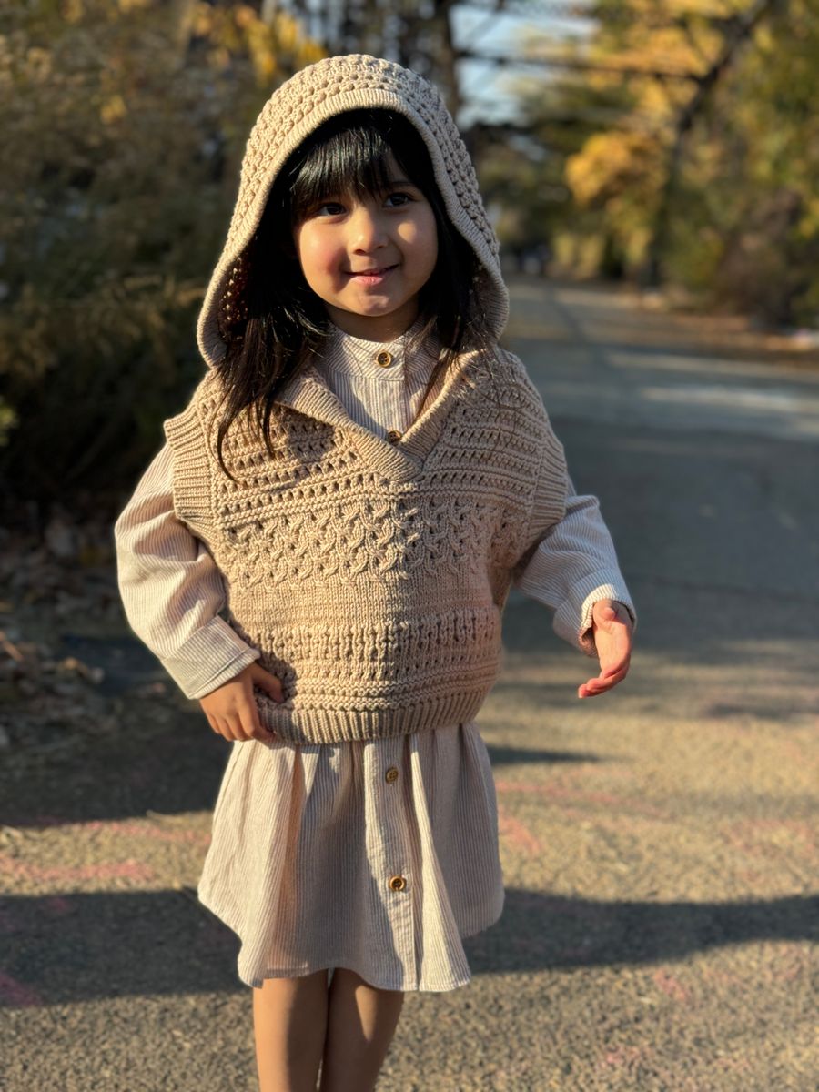 Mabel Vest - Oatmeal Knit