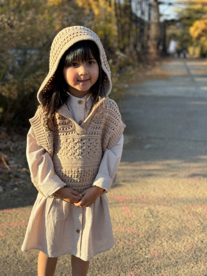 Mabel Vest - Oatmeal Knit