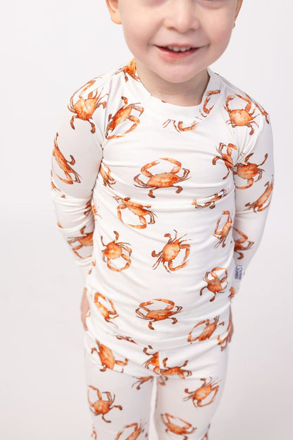 Orange Crab 2PC Pajama Set