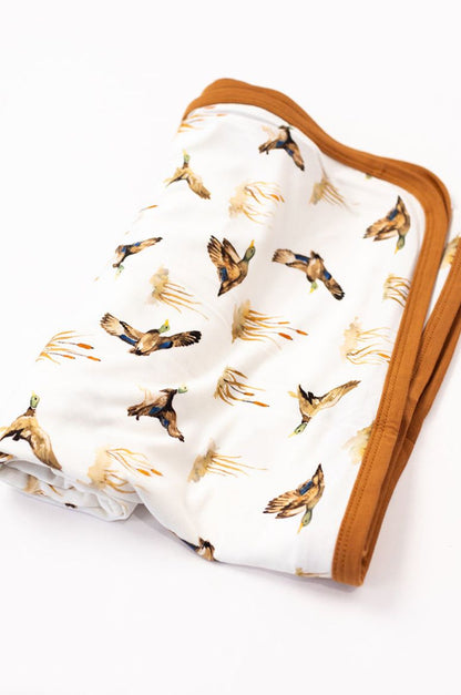 Ducks Bamboo Swaddle Blanket