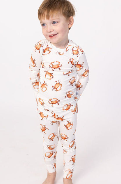 Orange Crab 2PC Pajama Set