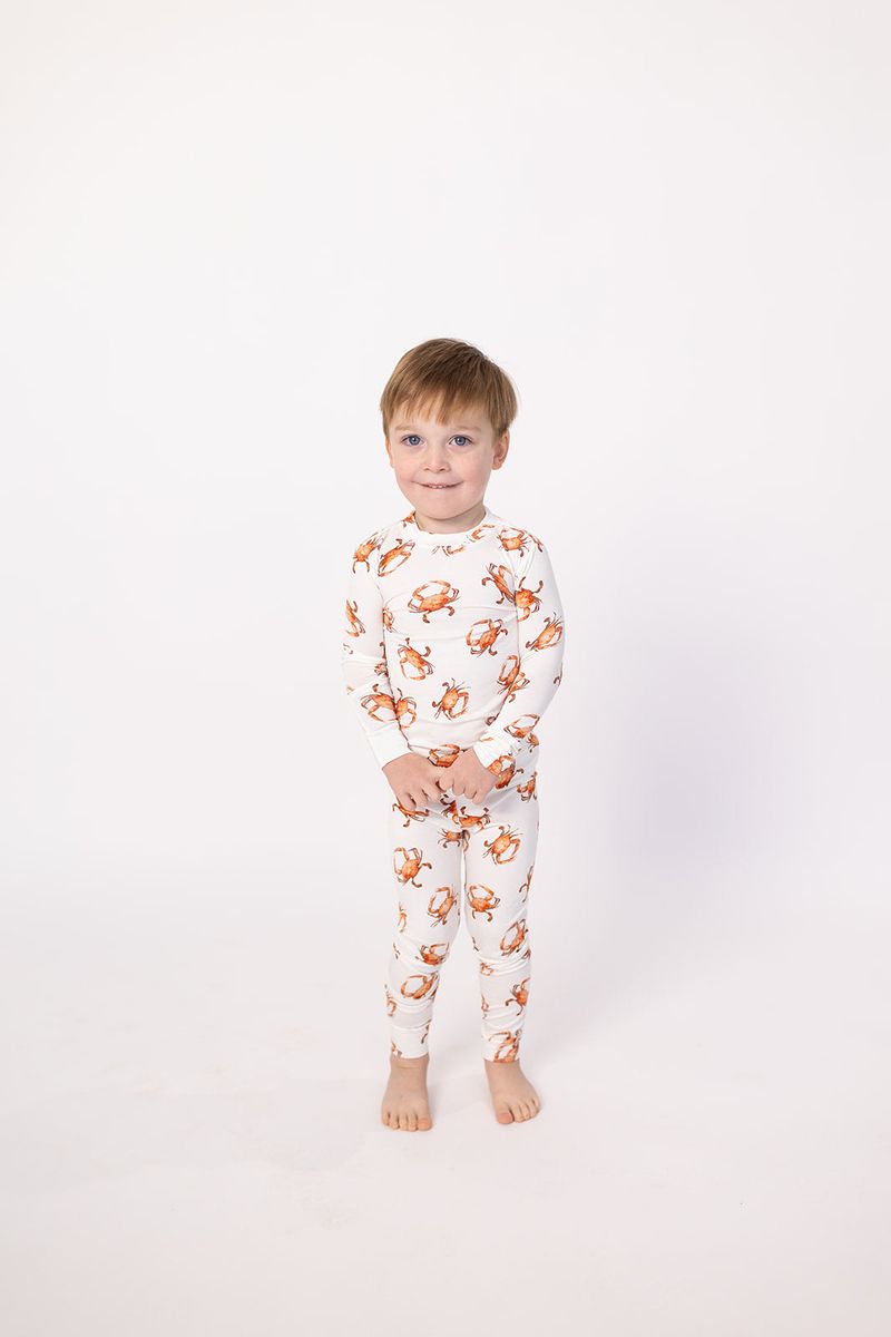 Orange Crab 2PC Pajama Set