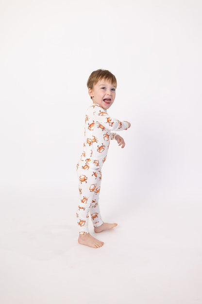 Orange Crab 2PC Pajama Set