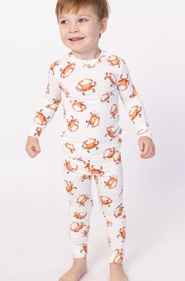 Orange Crab 2PC Pajama Set