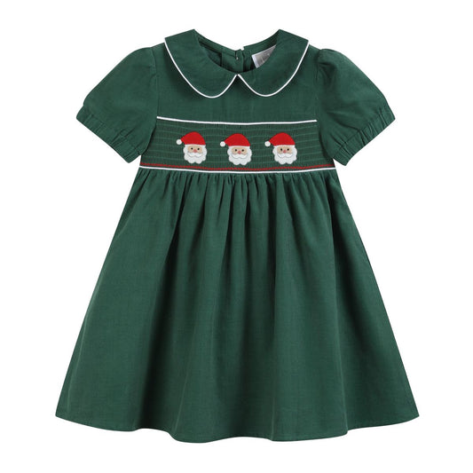 Green Santa Smock Dress