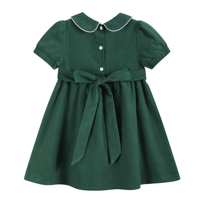 Green Santa Smock Dress