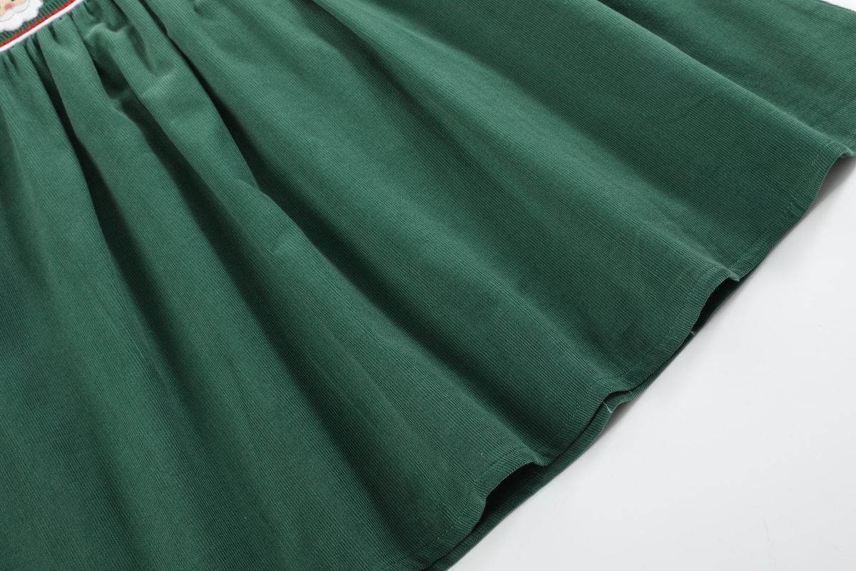 Green Santa Smock Dress